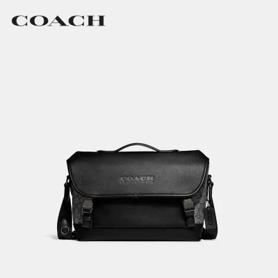 COACH กระเป๋าใส่เอกสารผู้ชายรุ่น League Bike Bag In Signature Jacquard สีหลากสี CC072 MI5