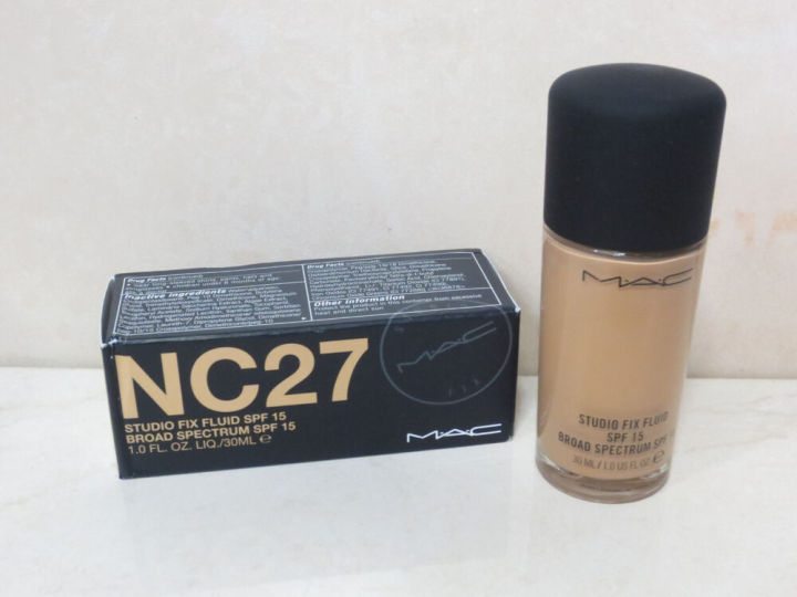 MAC STUDIO FIX FLUID SPF 15 NC27 1 OZ BOXED | Lazada PH