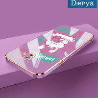 Dienya เคสปลอกสำหรับ Samsung J6บวก2018 J6ลายการ์ตูนน่ารักโชคดีน่ารักใหม่กรอบกรอบสี่เหลี่ยมแบบนิ่มซิลิกาเจลกันกระแทกเคสมือถือรวมทุกเลนส์กล้องถ่ายรูปฝาครอบป้องกัน