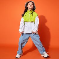 [COD] childrens hiphop long-sleeved vest handsome hip-hop suit boys drum performance tide