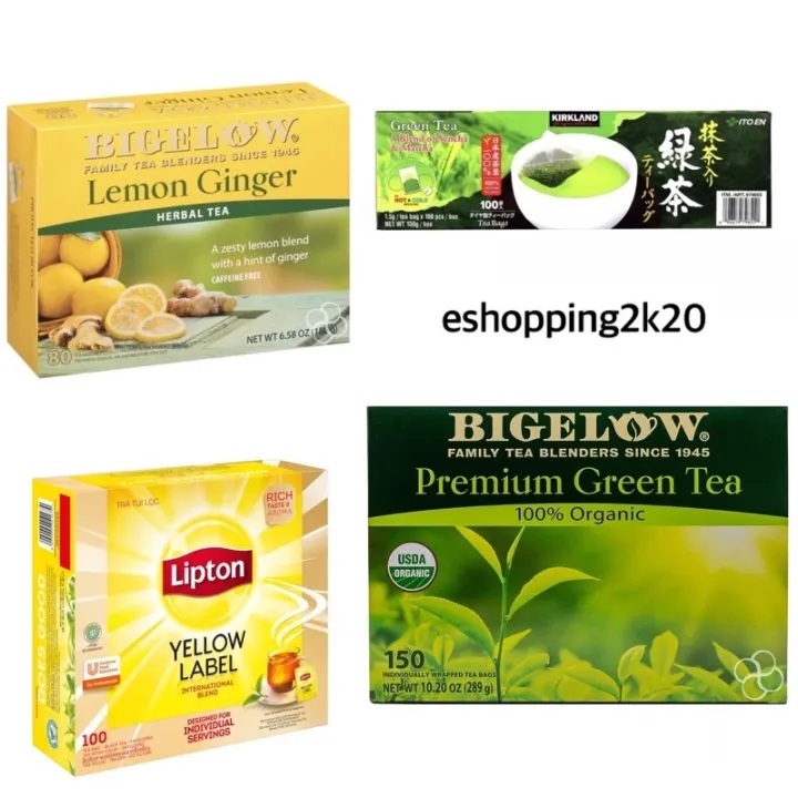 【Hot sale】 KIRKLAND GREEN TEA / BIGELOW GREENTEA / BIGELOW LEMON GINGER