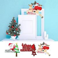 Christmas Door Frame Sign Decorations Home Wooden Door Frame Ornament Door Frame Ornament Wood Frame Corner Decoration for Front Door best service