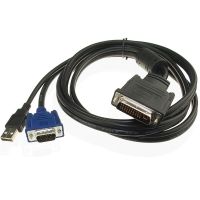 สายเคเบิ้ลโปรเจคเตอร์ Dvi M1-DA 30+5 Pin เป็น 15Pin VGA และ USB 1.8 เมตร