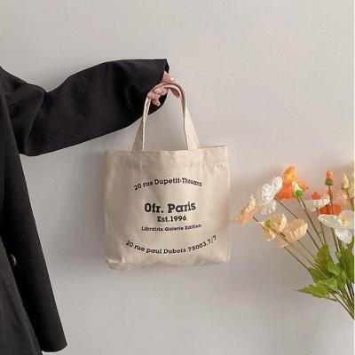 ▦ Womens Bag Ins Mini Canvas Tote Bag Korea Cute Small Hand Bag Cute Holder Korean Bag Day Bag