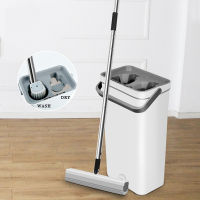 Sponge Mop With Bucket Free Hand Wash Lazy Squeeze Mop Strong Water Absorption Living Room Floor Mop For Household Cleaning Tool