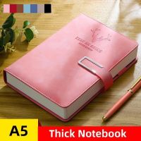 ✕۞ A5 Thick Notebook Journal PU Hard Cover Diary Notepad European Style Student Sketchbook Stationery Office Work Planner Note Book