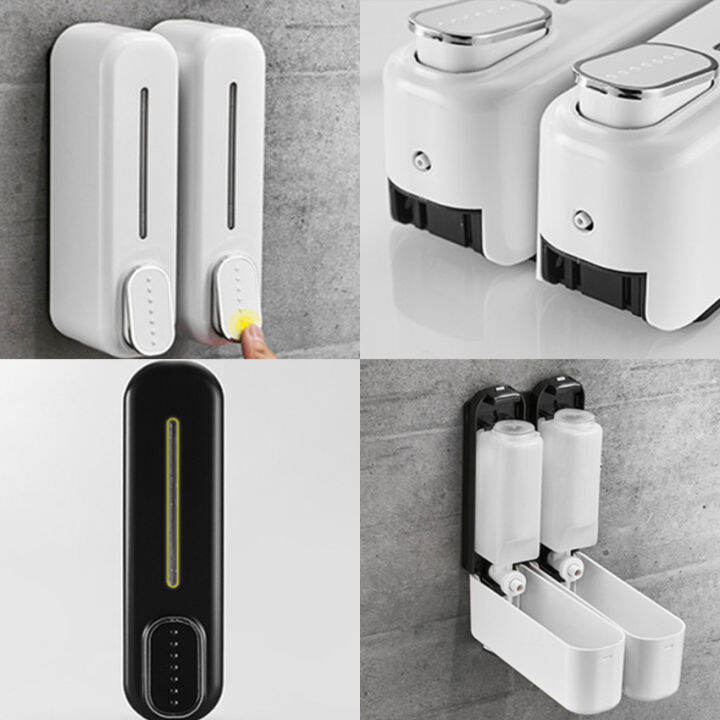 Wall Mounted Hand Gel Dispenser Manual Soap Dispenser Liquid Containers ...