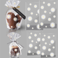 Birthday Party Packaging DIY Candy Transparent Cookies Baking Candy Bag Plastic Daisy