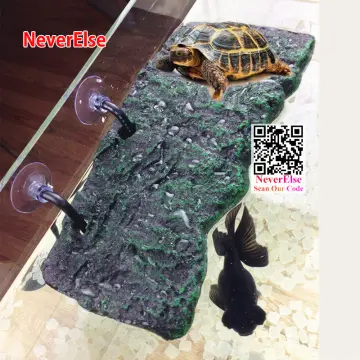 1pc Turtle Basking Platform With Suction Cup Tortoise Climbing