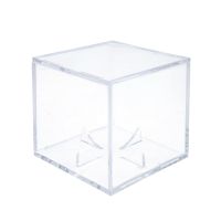กล่องโชว์เบสบอลมีที่ใส่ของอะคริลิกใสพิมพ์ทำน้ำแข็งรูปบอลที่แขวนต่างหูฟุตบอล,กล่องลายเซ็นซอฟต์บอล2023