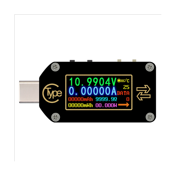 rd-tc66-type-c-pd-trigger-usb-voltmeter-ammeter-replacement-voltage-2-way-current-meter-multimeter-pd-charger-battery-usb-tester1
