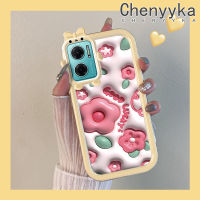 เคส Chenyyka สำหรับ Xiaomi Redmi 10 5G Redmi Note 11E 5G Redmi 11 Prime 5G เคสการ์ตูน3D ดอกไม้สีชมพูใหม่สีสันสดใสนิ่มกันกระแทกซิลิโคนที่สร้างสรรค์เคสโทรศัพท์โปร่งใสน่ารักเคสป้องกันเลนส์กล้องลายสัตว์ประหลาดน้อย