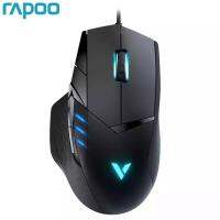 Rapoo VT300 6200DPI IR Optical Mouse เกมสายยูเอสบี10ปุ่มตั้งโปรแกรมได้ RGB Light เกม COD สำหรับคอมพิวเตอร์แล็ปท็อป