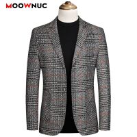 ZZOOI Mens Fashion Leisure Suit Blazers Autumn 2021 Jackets Cardigan Casual Coats Solid Slim Male Spring Business Classic MOOWNUC