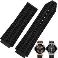 Brand-specific male strap for HUBLOT Hublot Rubber rubber strap watch accessories Black 25 * 19mmby Hs2023