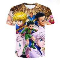 Anime Hunter X Hunter 3d Printed T-shirt Men/women Fashion Casual Cartoon Hip-hop Popular Round Neck Streetwear Top