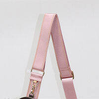 44840 Pink and Green Strap Shoulder Bag Strap 2022 Solid Long Belt Women Flaps Strap Wide Shoulder Bag Strap for Ladies