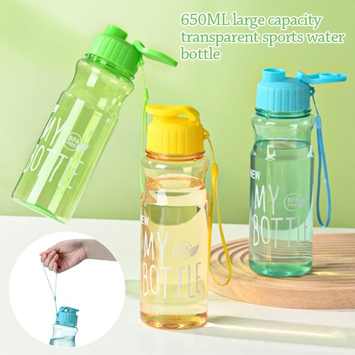 Bsex Outdoor Large-capacity Sports Water Bottle Color Transparent PET ...