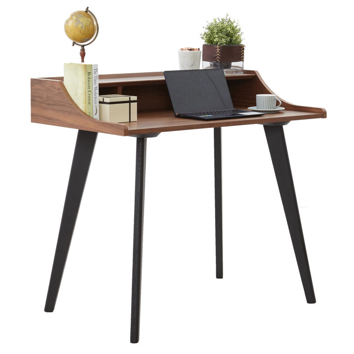 modernform-โต๊ะทำงาน-รุ่น-mars-รองรับการใช้งานในพื้นที่จำกัด-ตัวโต๊ะเป็นไม้วีเนียร์คุณภาพสูงสีวอลนัท
