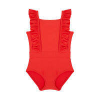 ชุดว่ายน้ำเด็กผู้หญิง Mothercare red swimsuit YA179