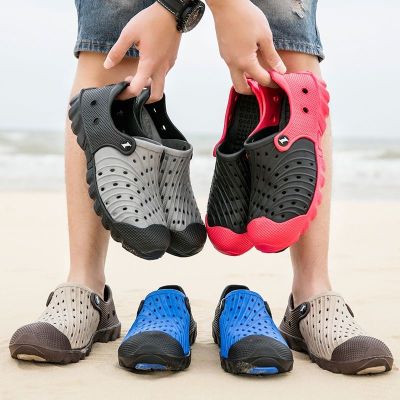۩✹✶ รองเท้ากีฬา รองเท้าผ้าใบ กันลื่น ระบายอากาศได้ดี ลายพราง เหมาะกับเดินชายหาด แฟชั่นฤดูร้อน สําหรับผู้ชาย