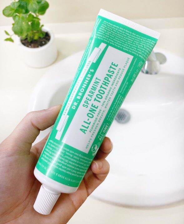 Dr.Bronner's Organic Toothpaste Spearmint ยาสีฟัน สูตรออร์แกนิค บำรุง
