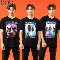 BOB Universal Studios Men Dracula / The Wolfman / Creature from the Black Lagoon T-Shirt - เสื้อผู้ชายยูนิเวอร์แซล สตูดิโอ แดรกคูลา มนุษย์หมาป่า สัตว์ประหลาดจากหนองน้ำ สินค้าลิขสิทธ์แท้100% characters studio