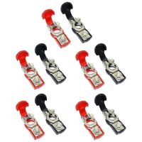 5 Pair Universal Negative Positive Auto Battery Cable Terminal Top Post Clamp Clip for Cars and Truck