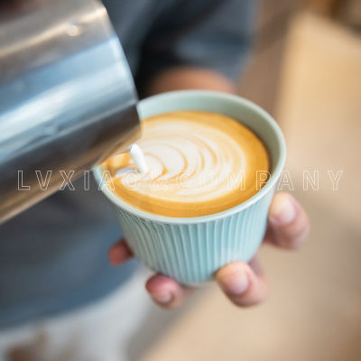 Loveramics 150200Ml Creative R แก้วกาแฟเซรามิคหยาบเครื่องปั้นดินเผาถ้วยชา Latte ดึงดอกไม้ Porcelain ถ้วยเครื่องปั้นดินเผาแก้วกาแฟ