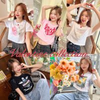 พร้อมส่ง ?  “ baby crop“ เสื้อครอป ผ้าคอตตอน - ? Valentine collection ?