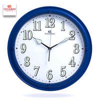 Velashop นาฬิกาแขวนผนังโดกีนี่ DOGENI Wall Clock ขนาด 12 นิ้ว เข็มเดินเรียบ ไม่มีเสียงเดิน มีพรายน้ำ สีน้ำเงิน รุ่น WNP024BU, WNP024