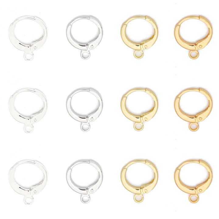 10ชิ้น-ถุง14k-gold-silver-plated-ทองเหลืองทองแดงต่างหูตะขอ-clasp-ต่างหูสำหรับต่างหูทำเครื่องประดับ