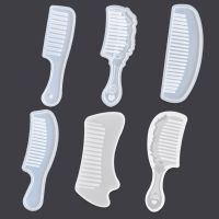 【CC】❧✘  Comb Silicone Mold Epoxy Resin Jewelry Making Mould Tools Hand