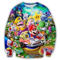 phechion New MenWomen Super Mario 3D Printed Casual Sweatshirt Fashion Streetwear Men Loose Sporting Sweatshirt D71