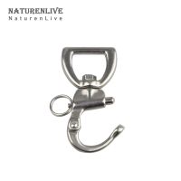 1/4Pcs 25x77mm 304 Stainless Steel Swivel Snap Shackle Quick Connect Shackle Heavy Duty Snap Hook for Sailboat Spinnaker Halyard