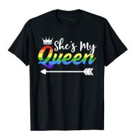 ข้อเสนอพิเศษ เสื้อยืด ผ้าฝ้าย พิมพ์ลายกราฟฟิค Shes My Queen Gay สไตล์ฮิปฮอป สําหรับคู่รักS-5XL