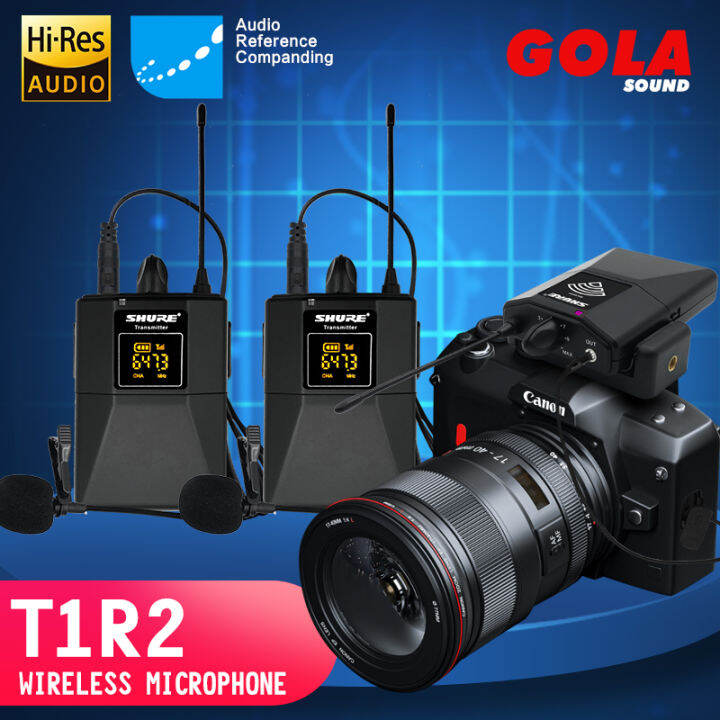 【GOLA SOUND】 SHURE T1R1 photo interview wireless microphone SLR DV