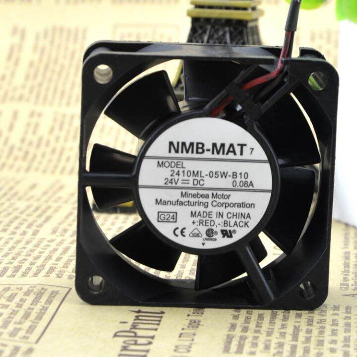 Original NMB-MAT7 2410ML-05W-B10 6025 6CM 24V 0.08A double ball cooling ...