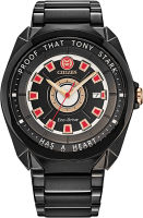 Citizen Eco-Drive Marvel Quartz Mens Watch, Stainless Steel, Tony Stark, Black (Model: AW1017-58W)