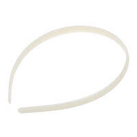 12 Plastic Ivory Hair Band Headband Tiara Base 0.39" HOT