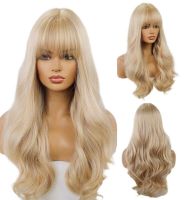 24-inch Heat Resistant Cosplay Wigs Blonde Wigs With High Temperature Resistance Wigs Full Headgear Cosplay Wigs Heat Resistant Long Wigs Womens Cosplay