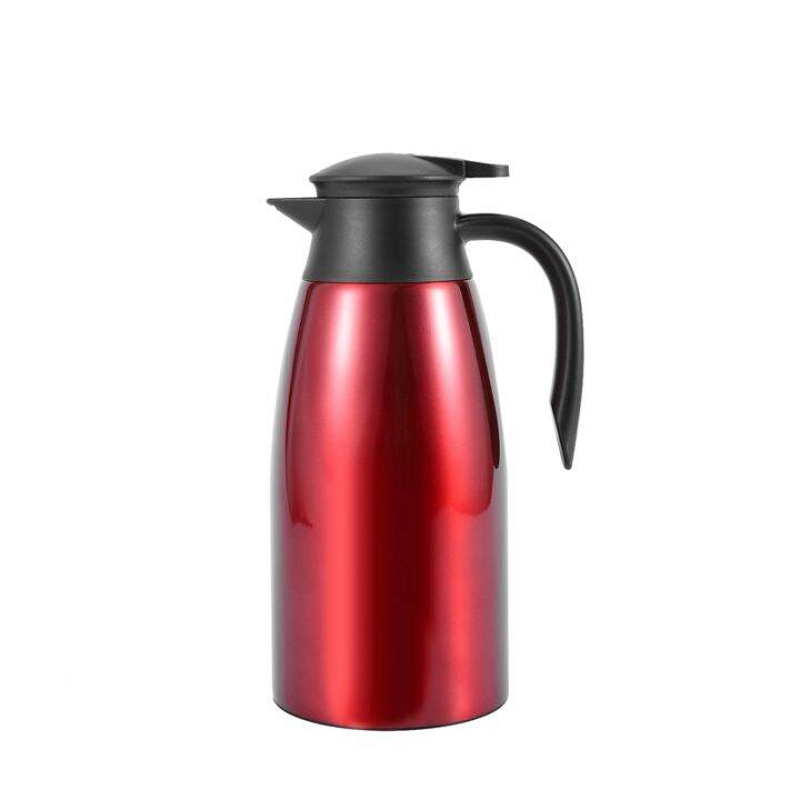 304 Stainless Steel 2L Thermal Flask Vacuum Insulated Water Pot Coffee ...