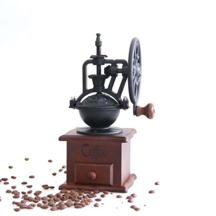 manual-coffee-grinder-kitchen-retro-style-wooden-coffee-bean-mill-grinding-ferris-wheel-design-coffee-vintage-maker-tool