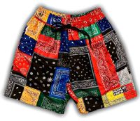 Cool Rocker : กางเกงขาสั้น ลายผ้าเช็ดหน้า (Paisley Bandana Shorts)