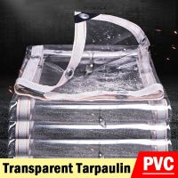 0.3mm/0.5mm Thick Outdoor Transparent Tarpaulin Garden Balcony PVC Rainproof Cloth Door Window Clear Tarps Waterproof Tarpaulin