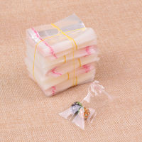 1000pcs/lot 3x3+2cm Clear Plastic Bag Resealable Cellophane Poly Bags Mini Opp Bag Self Adhesive Seal Jewelry Packaging Bag Food Storage  Dispensers