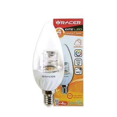 "ถูกชัวร์"หลอดไฟ LED 4 วัตต์ Warm White RACER KATIE TAIL 4W E14/WW*ส่งด่วนทุกวัน*