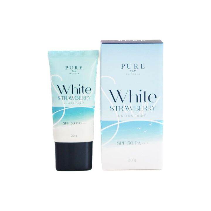 กันแดดเพียว-pure-white-strawberry-spf-50-pa