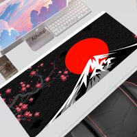 แผ่นรองเมาส์เกมมิ่งขนาดใหญ่ ญี่ปุ่น Fuji Sakura Art Mouse Pad แผ่นรองเมาส์คอมพิวเตอร์ แผ่นรองเมาส์คอมพิวเตอร์ตั้งโต๊ะ 90x40