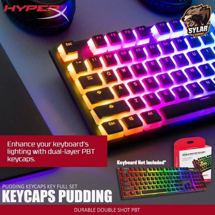Hyperx Pudding Keycaps Double Shot Pbt Keycap Set Keyboard Gaming